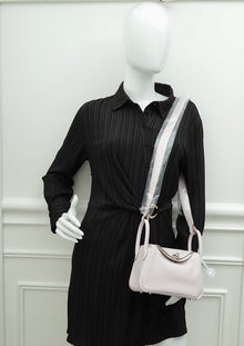 Hermes Mauve Pale Hermes Verso Mini Lindy Bag