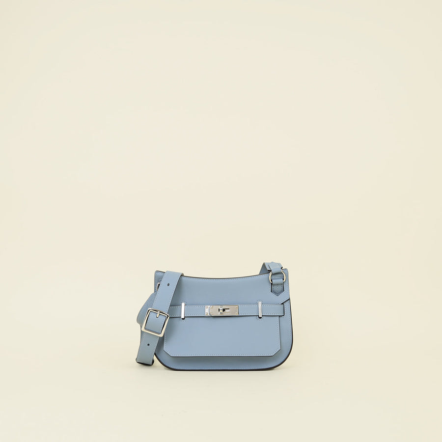 Hermes Bleu Lin Jypsiere Mini Bag