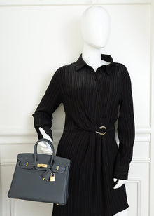 Hermes Gris Misty Retourne Birkin 25 Bag