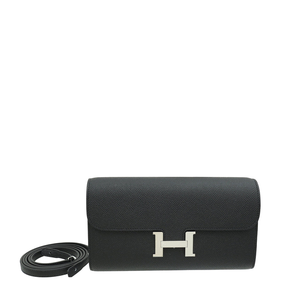 Hermes Noir Constance To Go Wallet