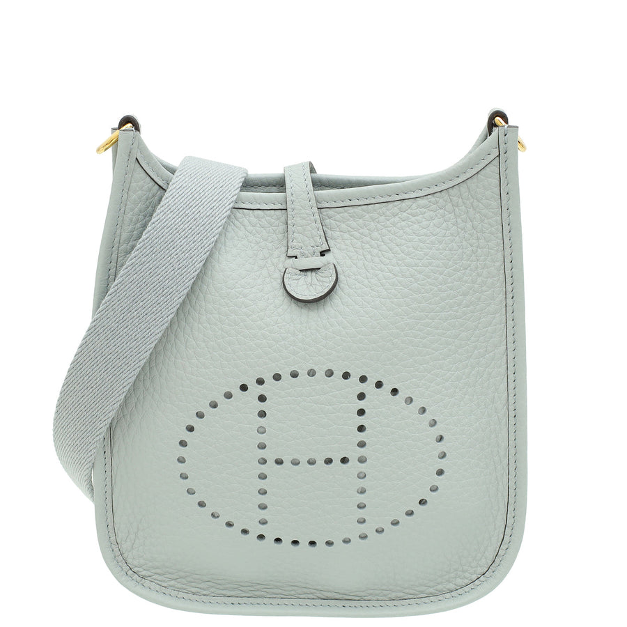 Hermes Bleu Pale Evelyne TPM 16 Bag