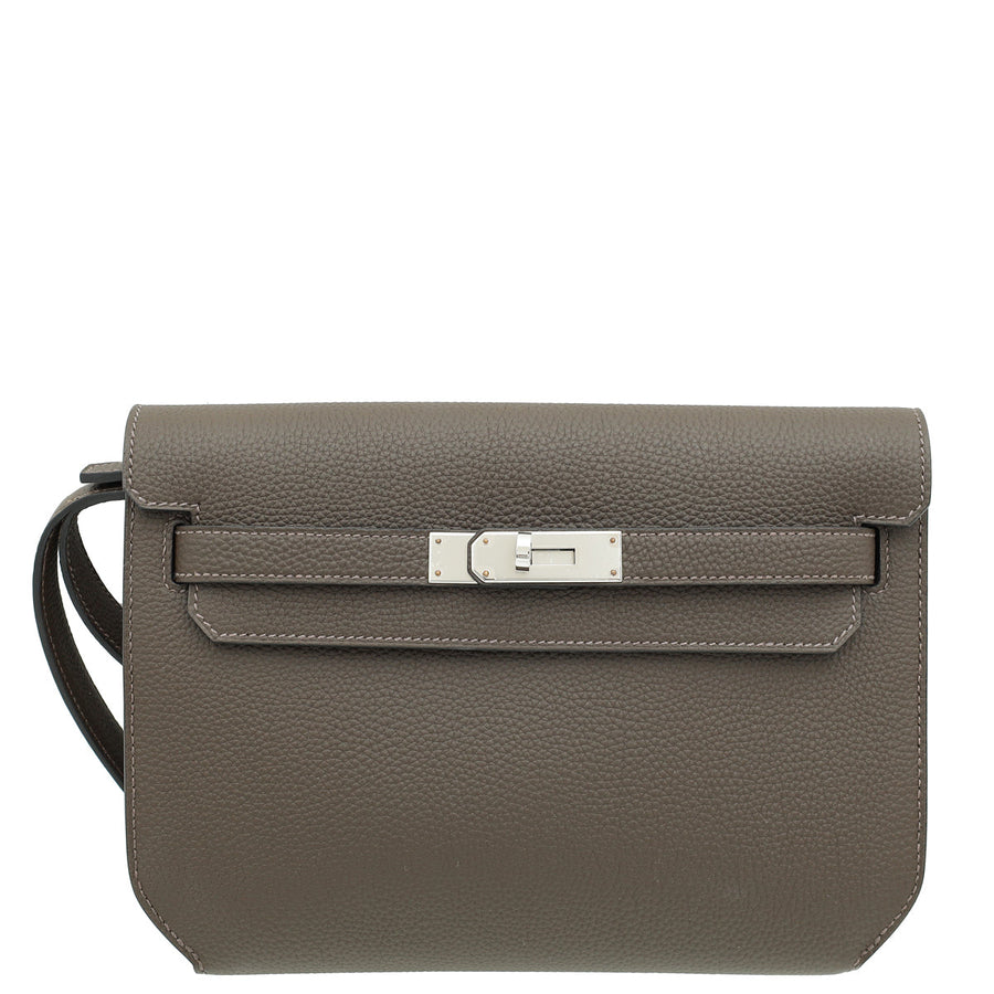 Hermes Ecorce Kelly Depeches 25 Pouch