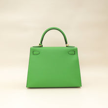 Hermes Vert Yucca Kelly 28 Sellier Bag