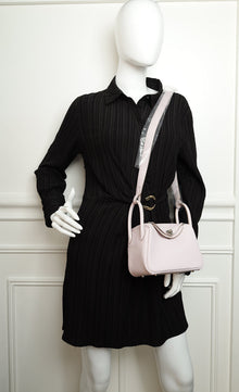 Hermes Mauve Pale Mini Lindy Bag