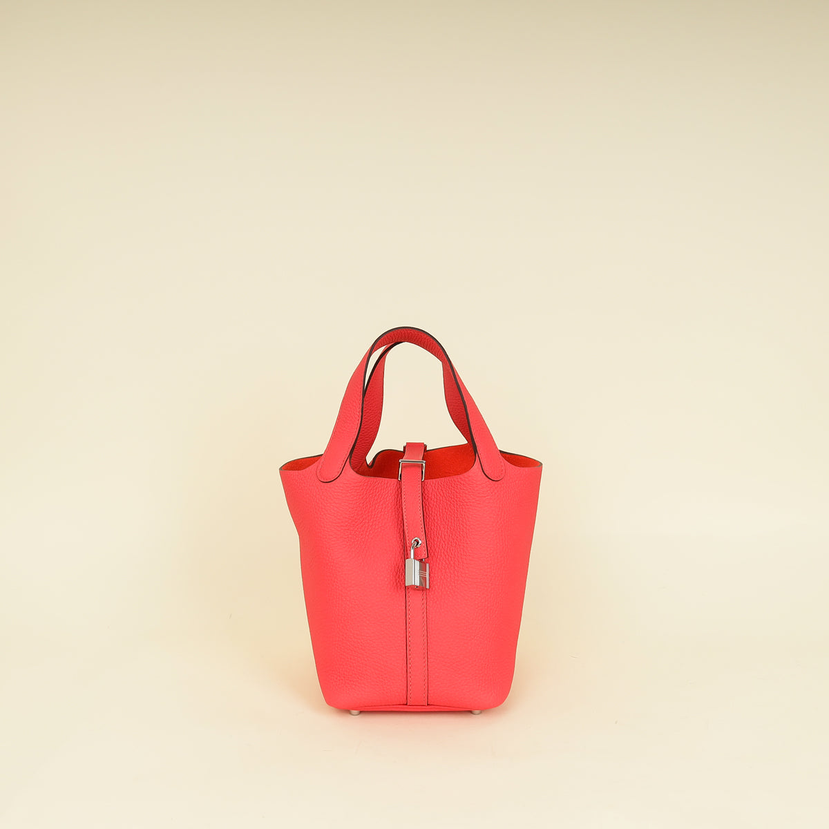 Hermes Rose Texas Picotin Lock 18 Bag