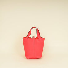 Hermes Rose Texas Picotin Lock 18 Bag