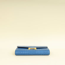 Hermes Bleu Zellige Matte Alligator Constance To Go Wallet