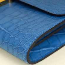 Hermes Bleu Zellige Matte Alligator Constance To Go Wallet