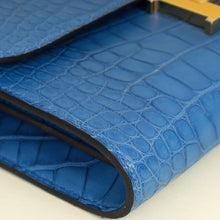 Hermes Bleu Zellige Matte Alligator Constance To Go Wallet