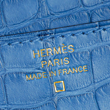 Hermes Bleu Zellige Matte Alligator Constance To Go Wallet