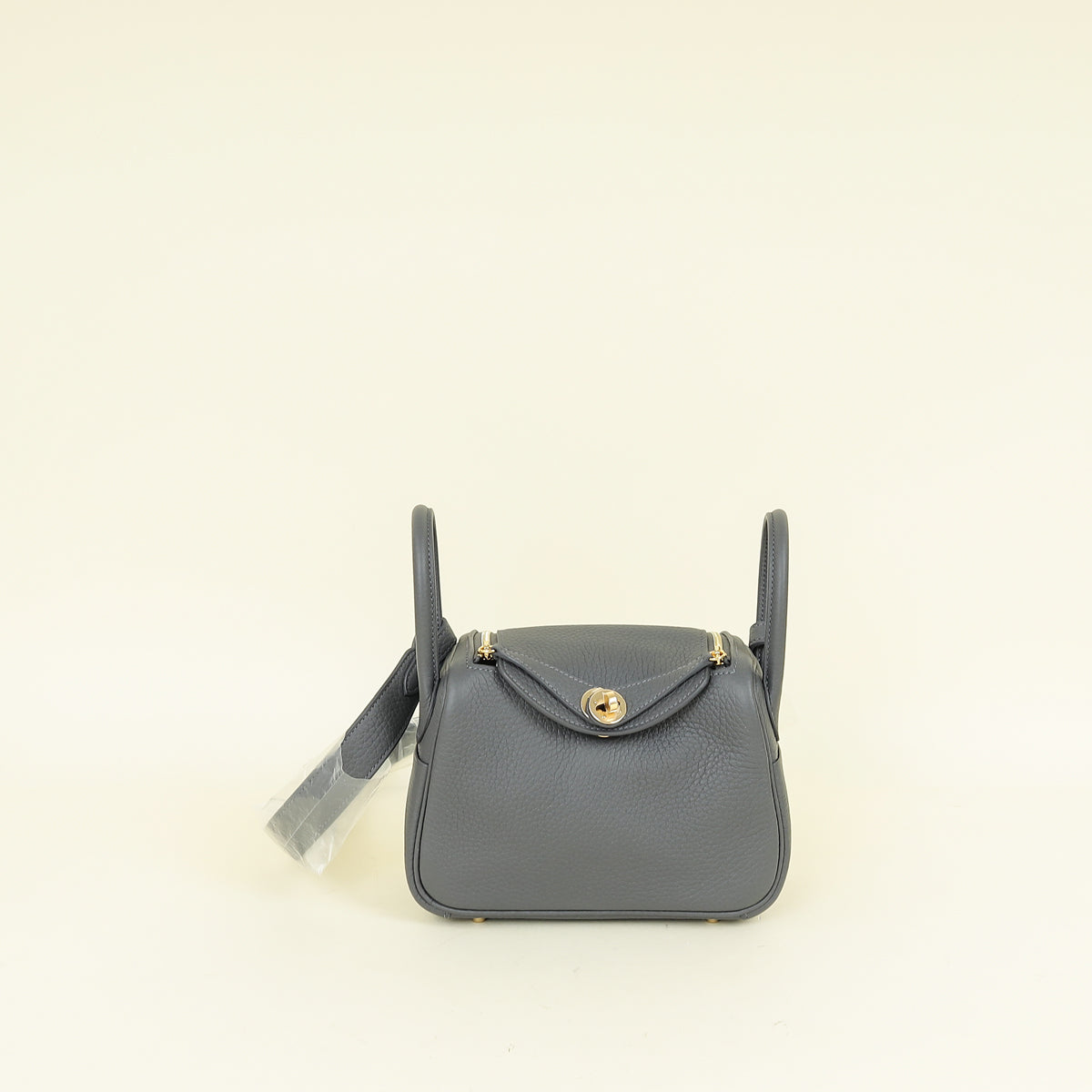 Hermes Gris Misty Mini Lindy Bag