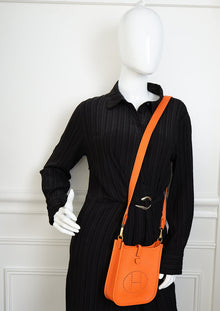 Hermes Orange Miunium Evelyne 16 TPM Bag
