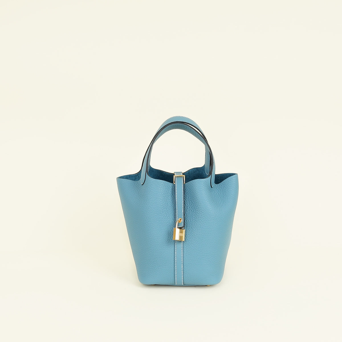 Hermes New Blue Jean Picotin Lock 18 Bag