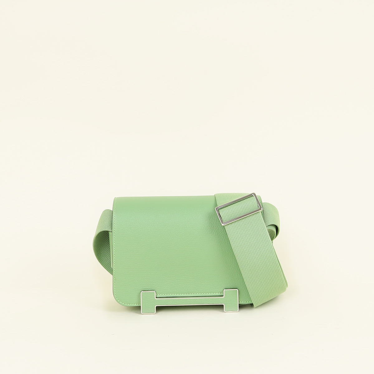 Hermes Vert Criquet Geta Shoulder Bag