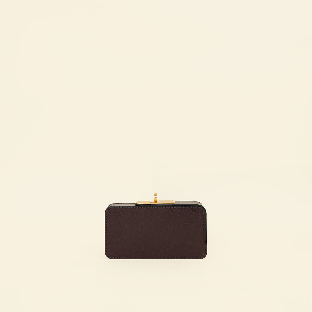 Hermes Rouge Sellier Sanglons Clutch