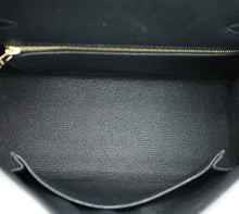 Hermes Noir Sellier Kelly 25 Bag