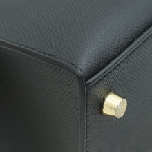 Hermes Noir Sellier Kelly 25 Bag