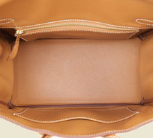Hermes Gold Birkin 25 Retourne Bag