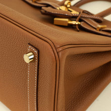 Hermes Gold Birkin 25 Retourne Bag