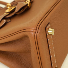 Hermes Gold Birkin 25 Retourne Bag