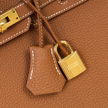 Hermes Gold Birkin 25 Retourne Bag