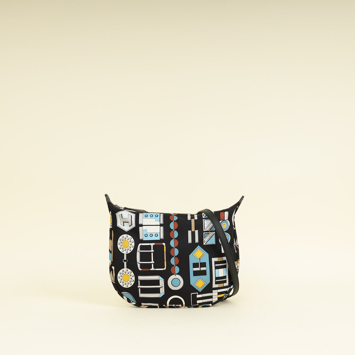 Hermes Tricolor Carre en Boucles Sursoie To Go Pouch