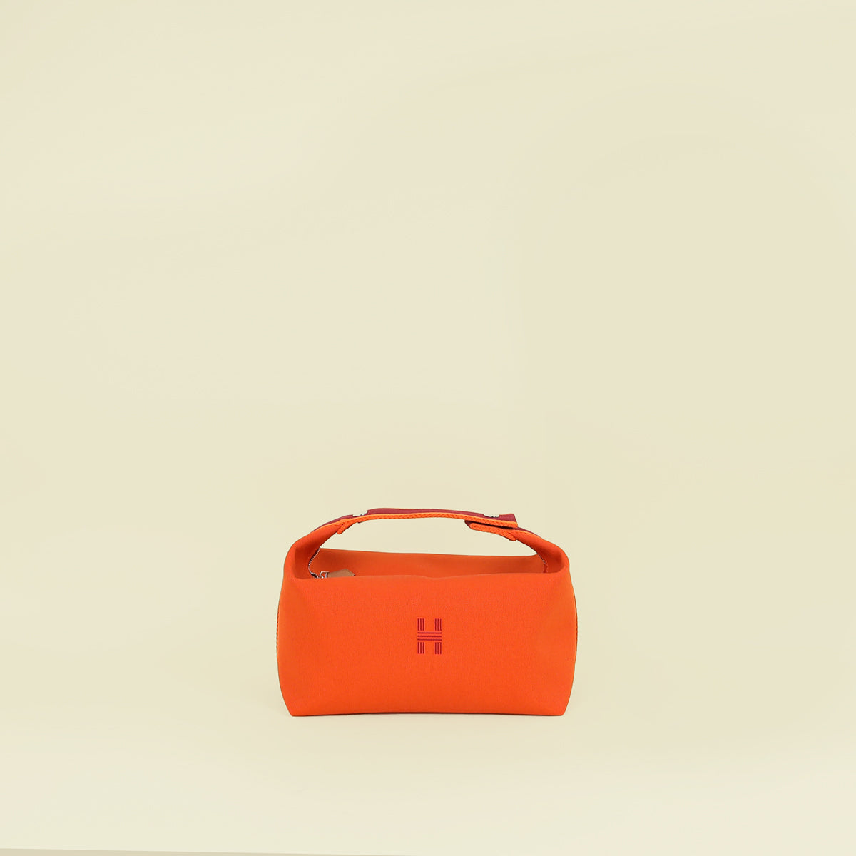 Hermes Orange Feu Bride-A-Brac Large Case