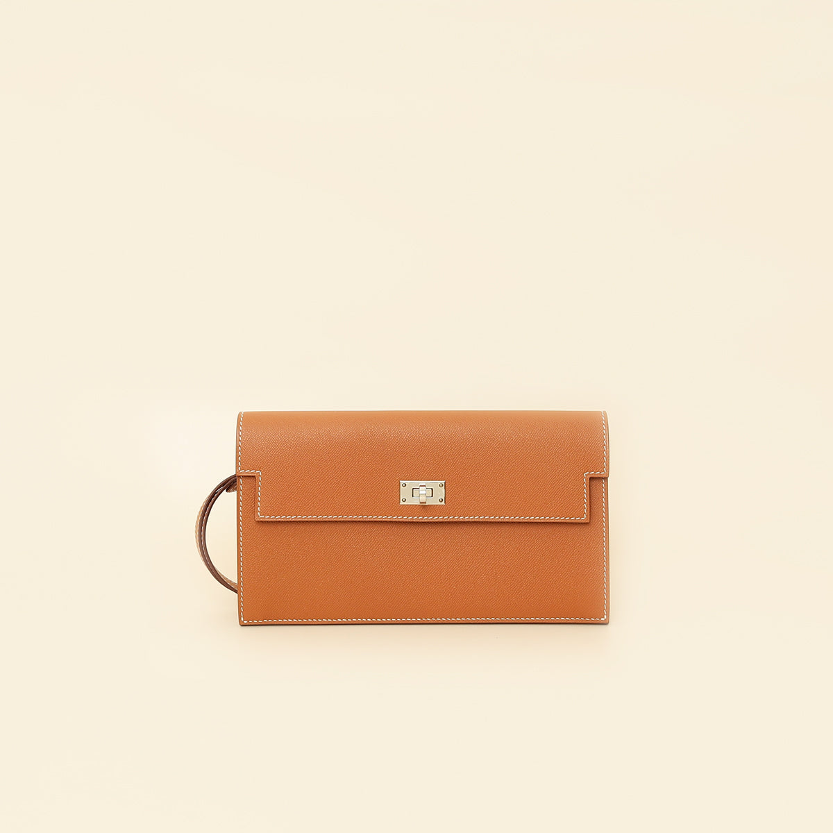Hermes Gold Madame Kelly Pocket Long Wallet