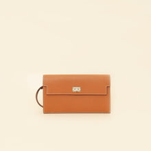 Hermes Gold Madame Kelly Pocket Long Wallet