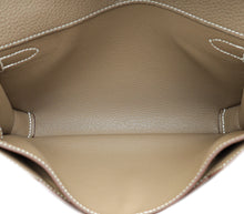 Hermes Etoupe Kelly Depeches 25 Pouch