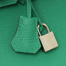 Hermes Vert Vertigo Birkin 25 Retourne Bag