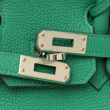 Hermes Vert Vertigo Birkin 25 Retourne Bag