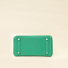 Hermes Vert Vertigo Birkin 25 Retourne Bag