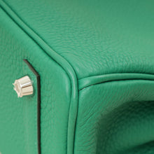Hermes Vert Vertigo Birkin 25 Retourne Bag