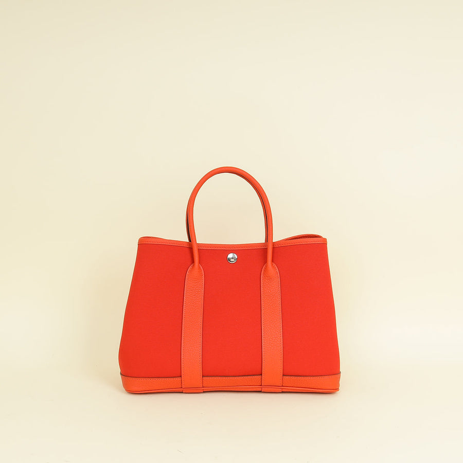 Hermes Bicolor Verso Garden Party 30 Bag