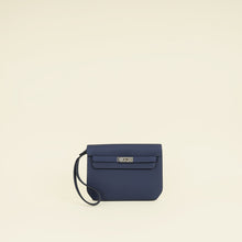 Hermes Bleu Saphir Kelly Depeches 25 Pouch