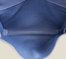 Hermes Bleu Saphir Kelly Depeches 25 Pouch
