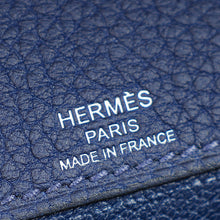 Hermes Bleu Saphir Kelly Depeches 25 Pouch