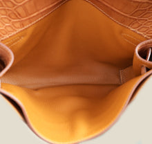 Hermes Gold Matte Alligator Kelly Depeches 25 Pouch