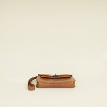 Hermes Gold Matte Alligator Kelly Depeches 25 Pouch