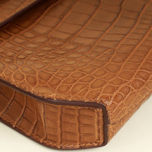 Hermes Gold Matte Alligator Kelly Depeches 25 Pouch