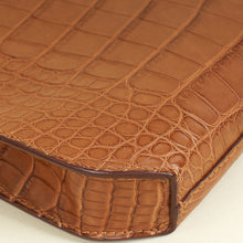 Hermes Gold Matte Alligator Kelly Depeches 25 Pouch