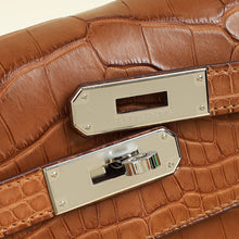 Hermes Gold Matte Alligator Kelly Depeches 25 Pouch