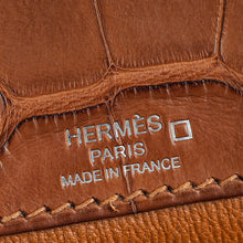 Hermes Gold Matte Alligator Kelly Depeches 25 Pouch