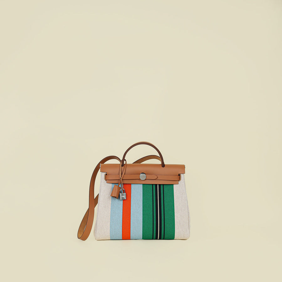 Hermes "Rayures d'Equipage" Motif Herbag Zip 31 PM Bag