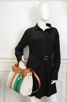 Hermes "Rayures d'Equipage" Motif Herbag Zip 31 PM Bag