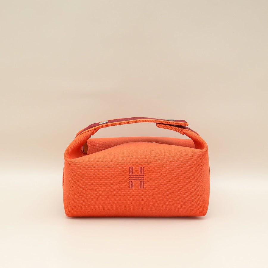Hermes Orange Feu Bride-A-Brac Small Case