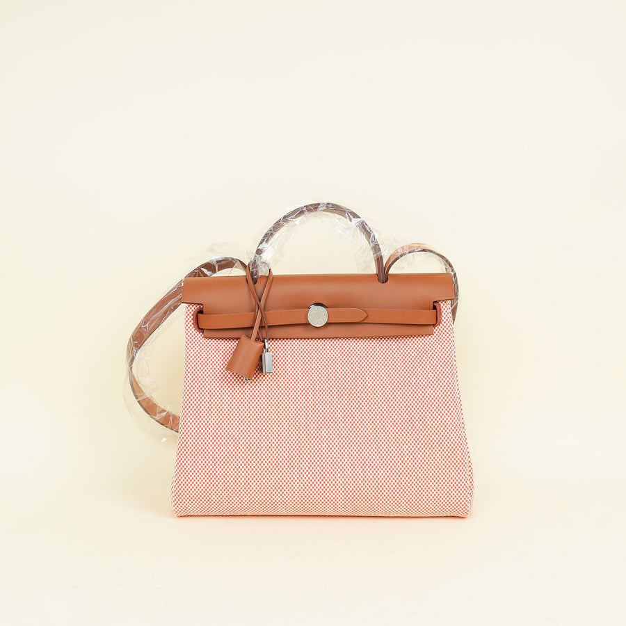 Hermes Tricolor Herbag Zip 31 Retourne Criss Viking Quadrille Bag