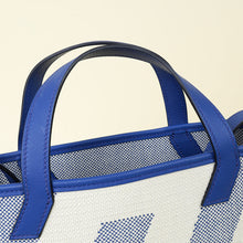 Hermes Bicolor Cabas H En Biais 27 Bag