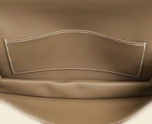 Hermes Etoupe Birkin Shadow Clutch